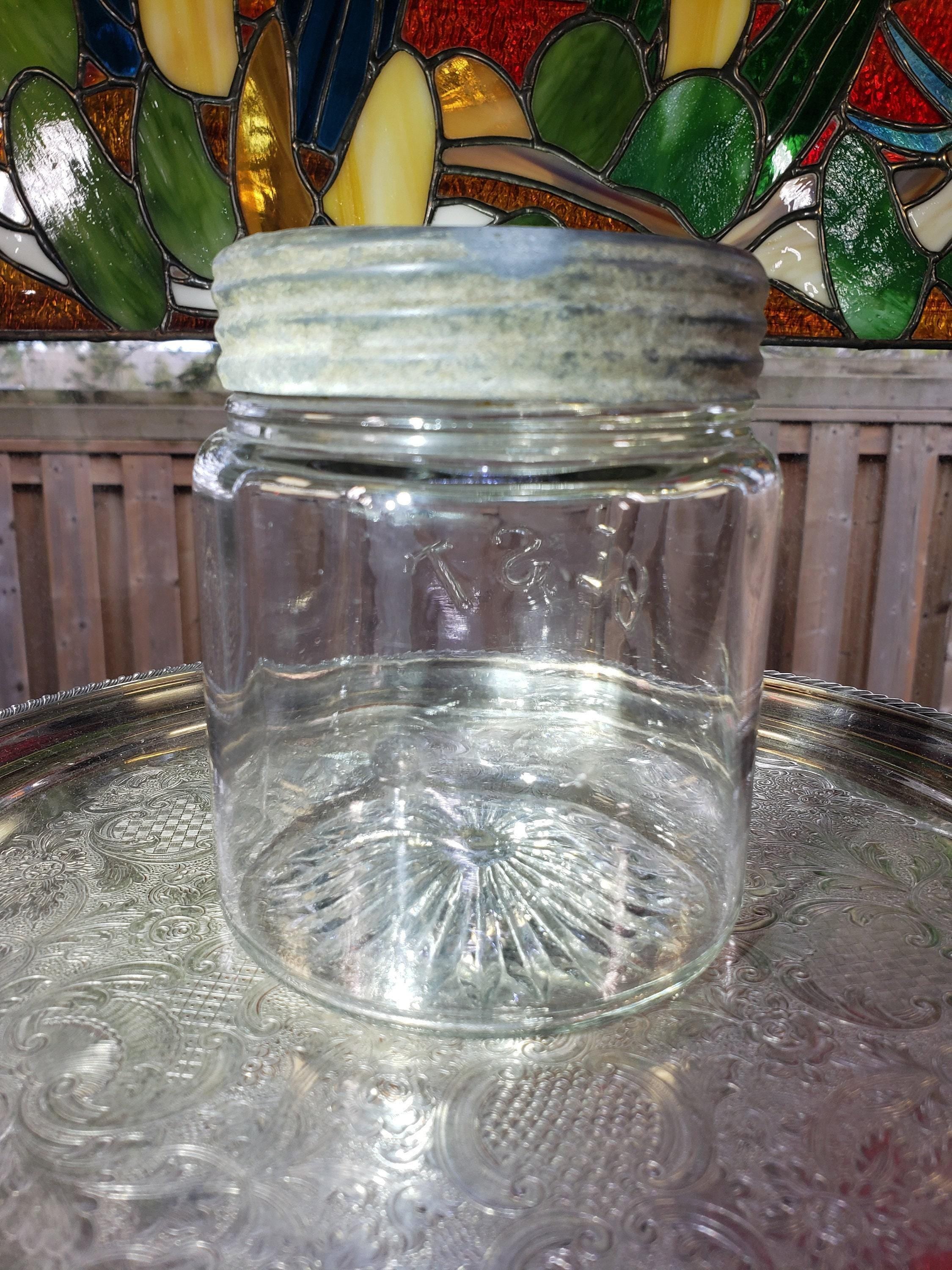 Best Brand Glass Jar - Clear Quart with Zinc Band Lid