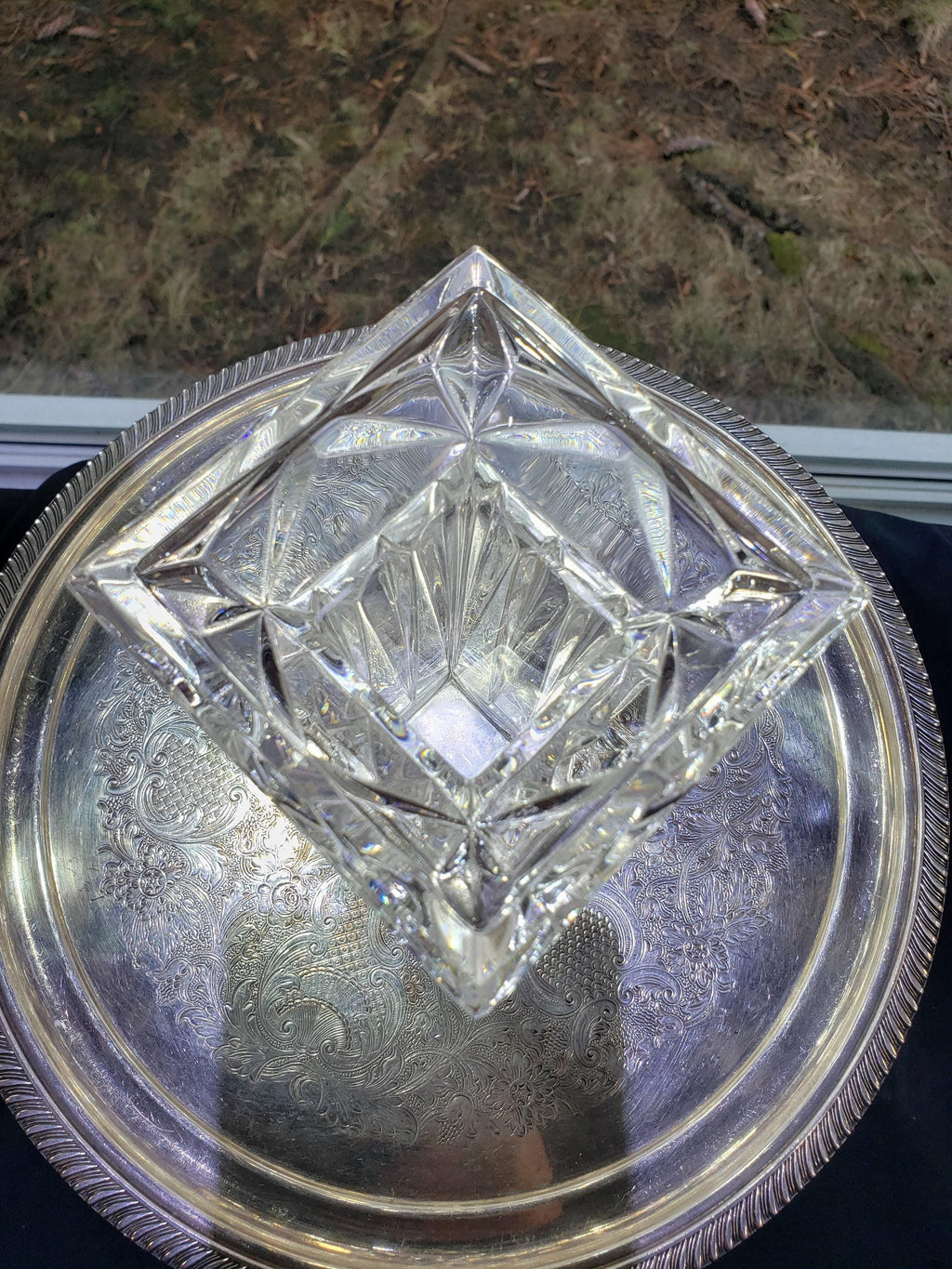 Crystal Prism Candle Holder: Art Deco - Retro Glam Accent