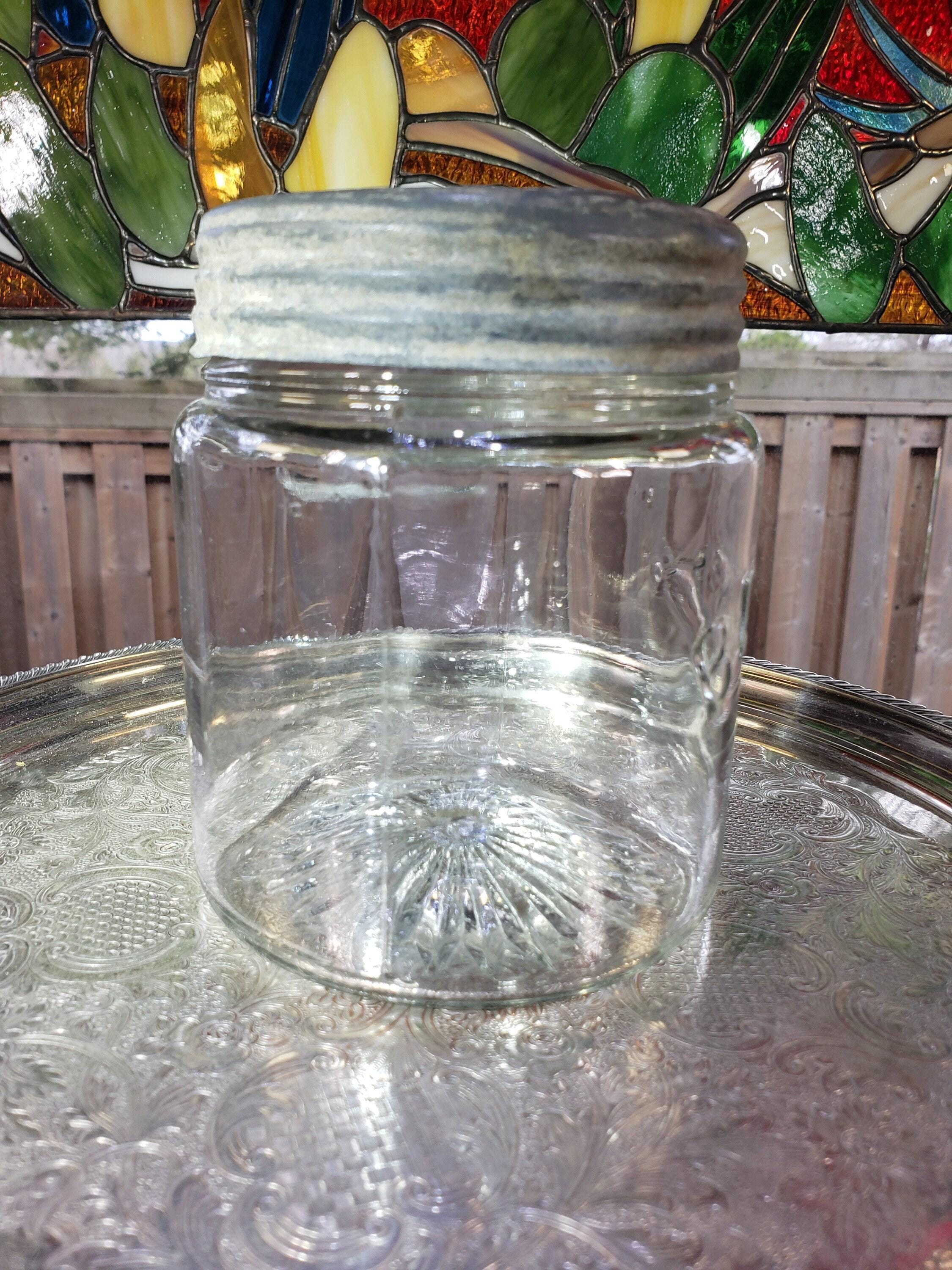 Best Brand Glass Jar - Clear Quart with Zinc Band Lid