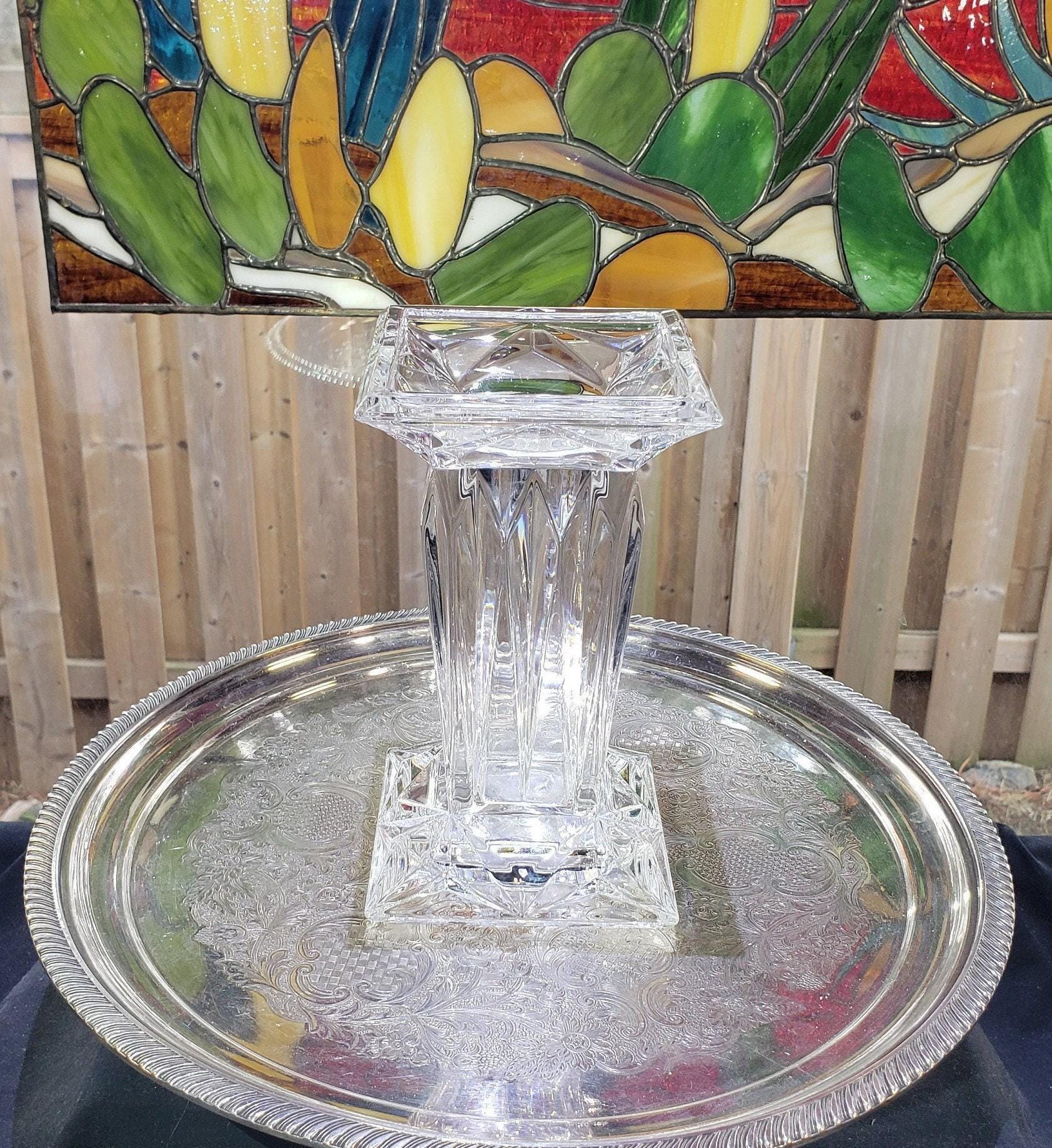 Crystal Prism Candle Holder: Art Deco - Retro Glam Accent