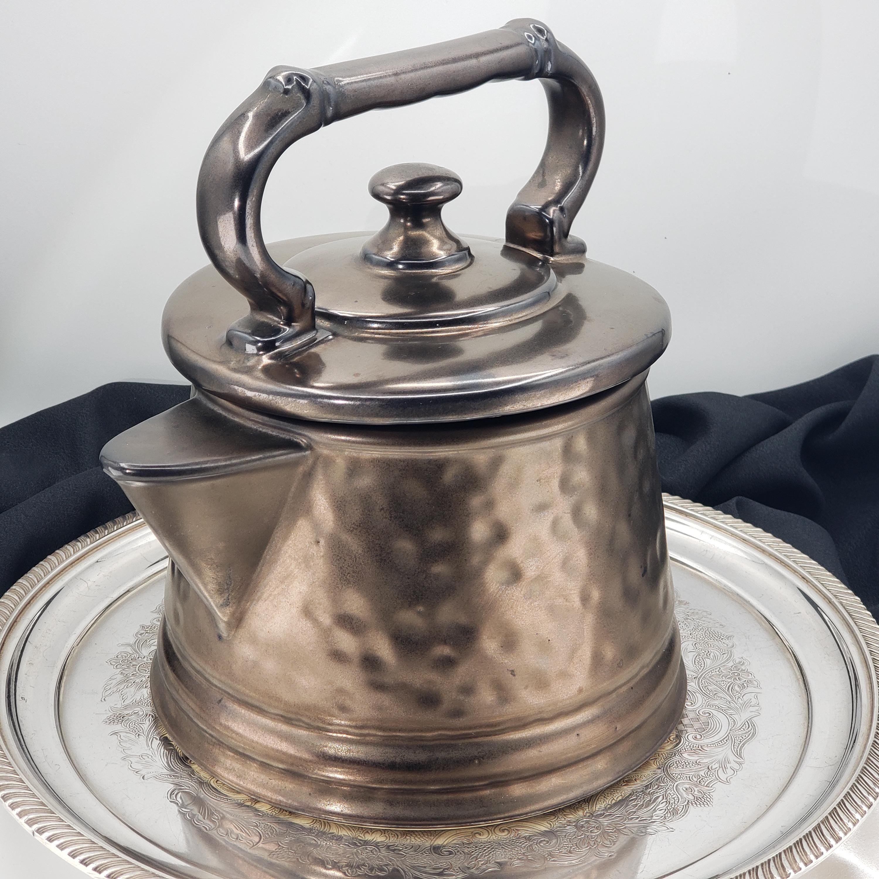 McCoy Cookie Jar - Bronze Kettle with Arched Handle