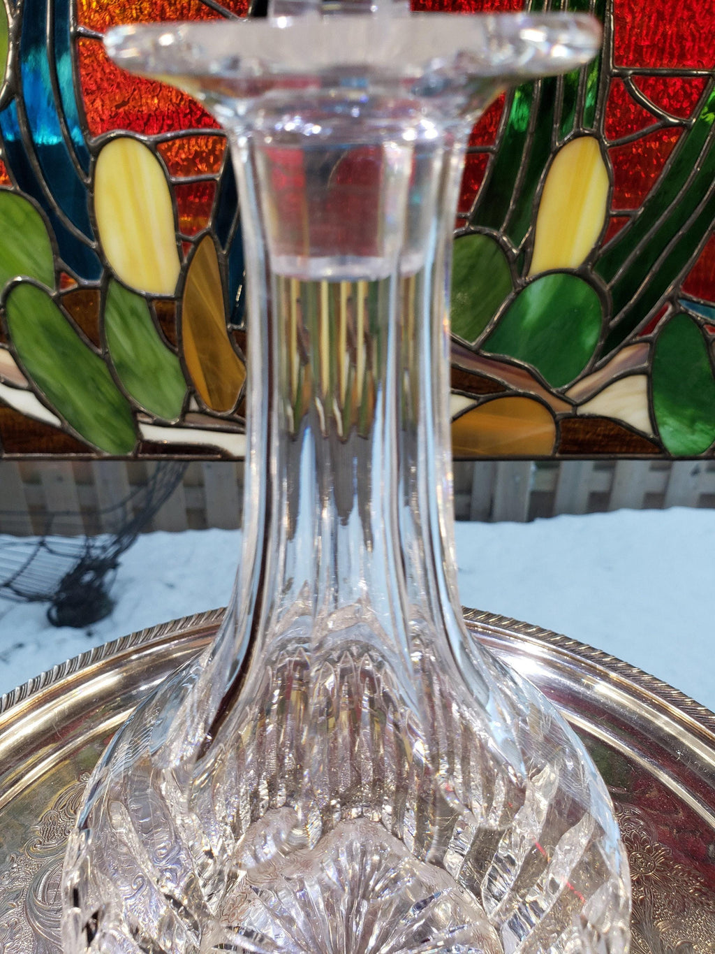 Crystal Decanter - Stuart Claridge English Mid-Century Barware