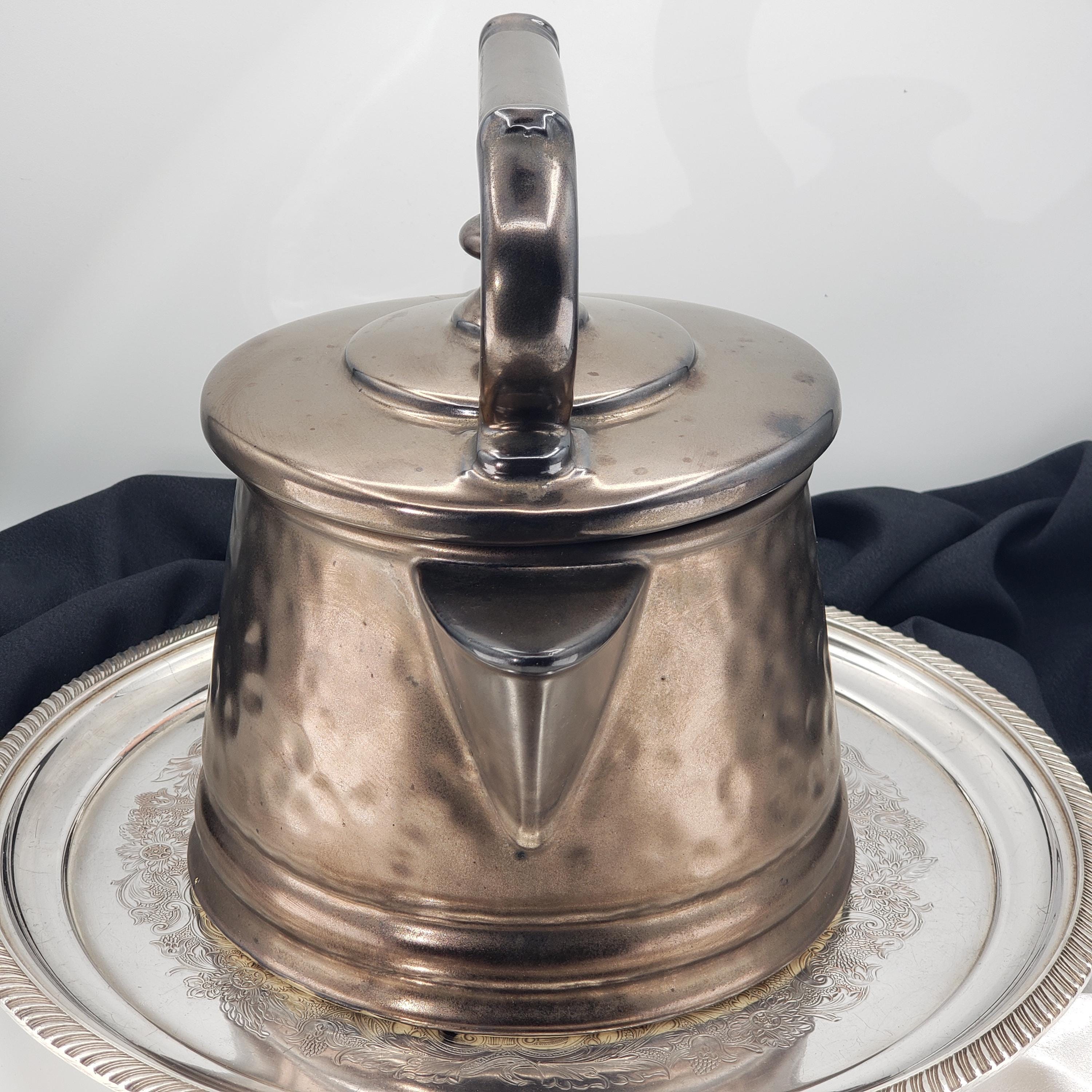McCoy Cookie Jar - Bronze Kettle with Arched Handle