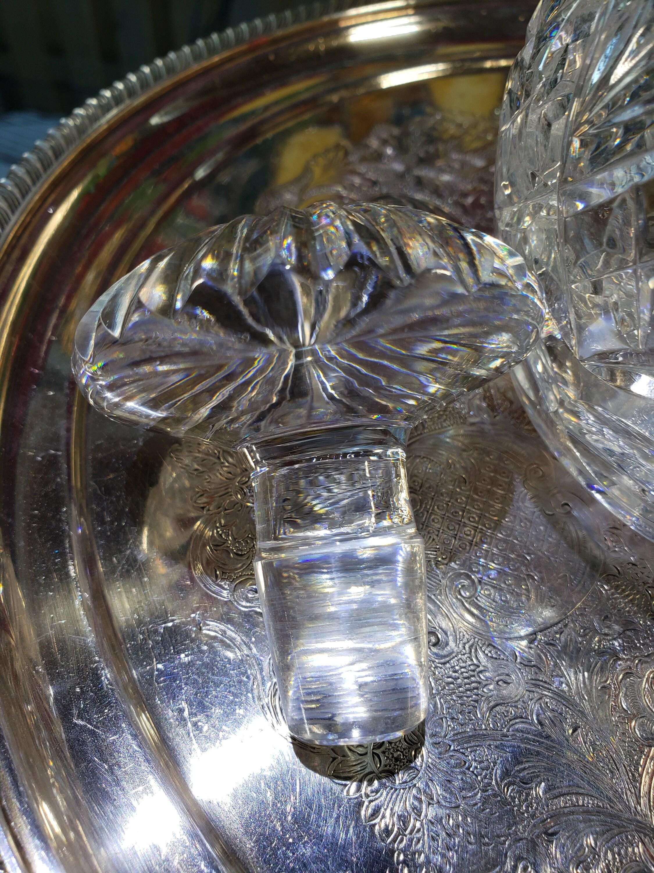Crystal Decanter: Webb Corbett Georgian Style (Made in England)