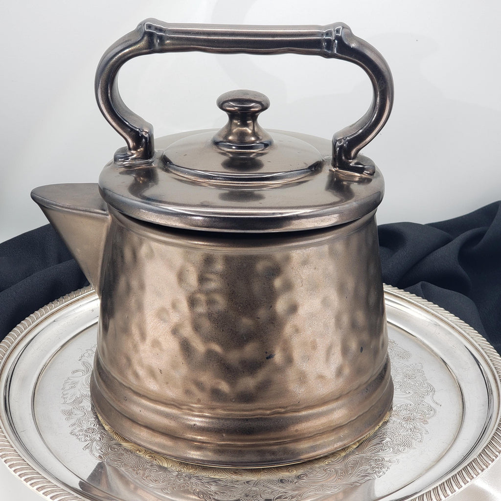 McCoy Cookie Jar - Bronze Kettle with Arched Handle