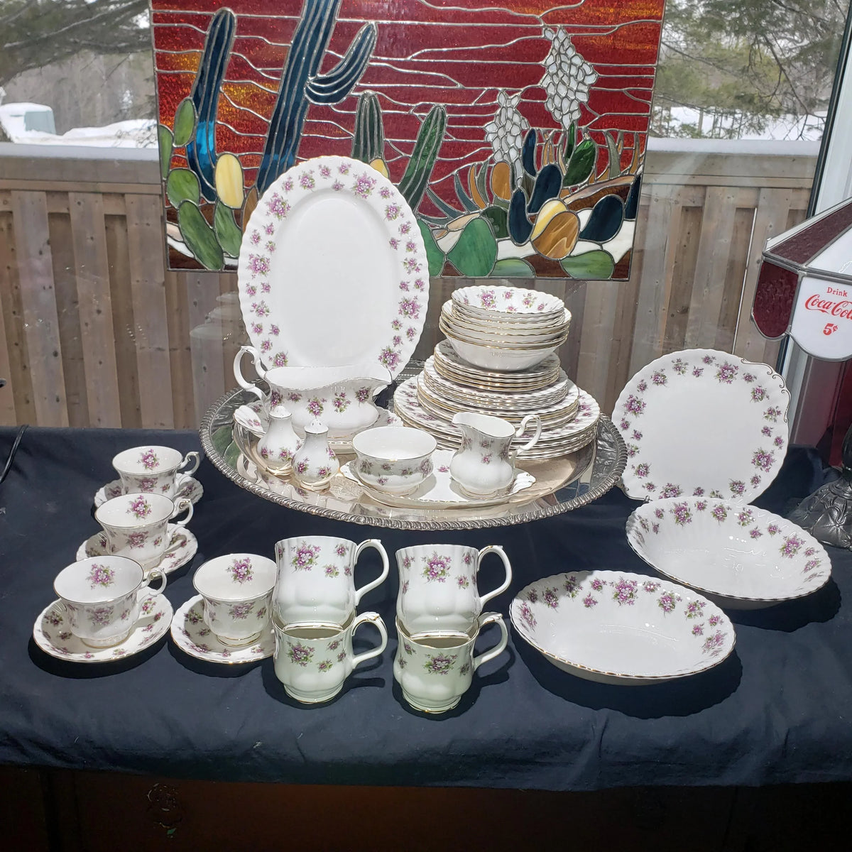 Royal Albert Sweet Violets Dinnerware (47 Pieces, Service for Four)