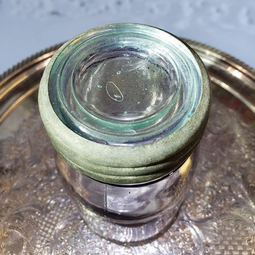Crown Jar: Amethyst No Word Beaded Design - Small Mouth Pint