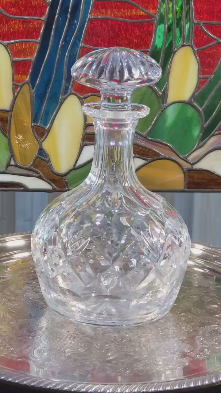 Crystal Decanter: Webb Corbett Georgian Style (Made in England)