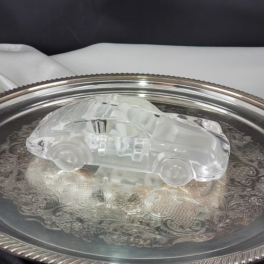 Vintage Crystal Porsche 911 Model – Crystal Classics Series From Mikasa – ca 1980s