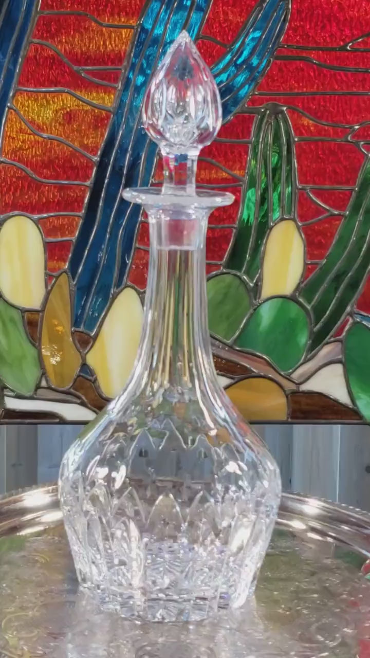 Crystal Decanter - Stuart Claridge English Mid-Century Barware