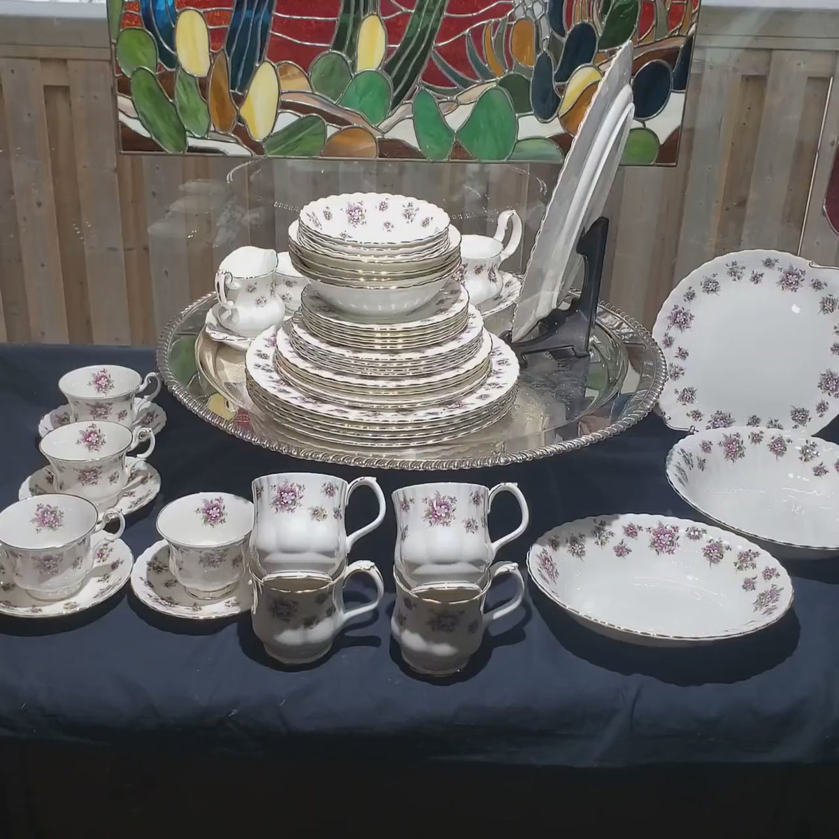 Royal Albert Sweet Violets Dinnerware (47 Pieces, Service for Four)