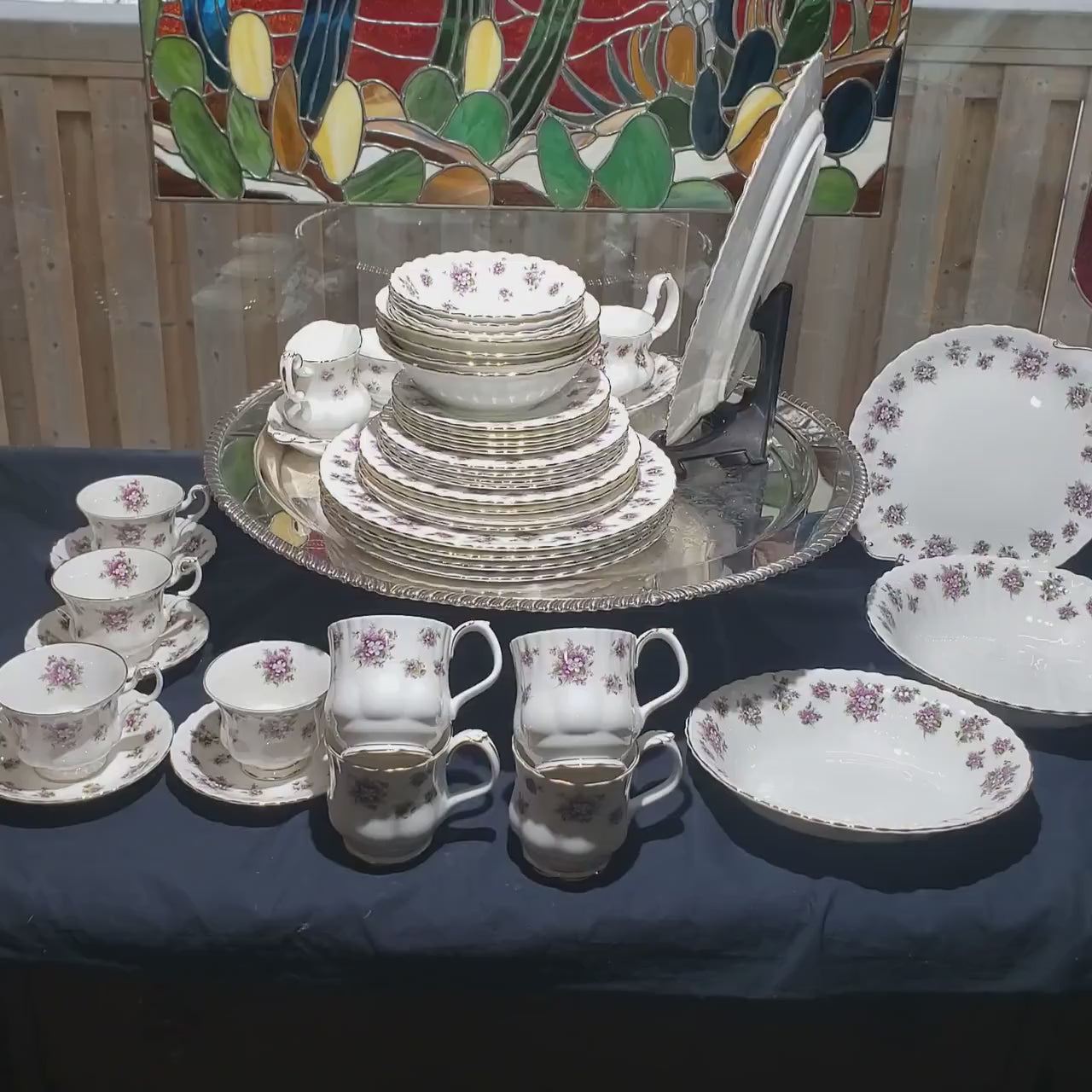 Royal Albert Sweet Violets Dinnerware (47 Pieces, Service for Four)
