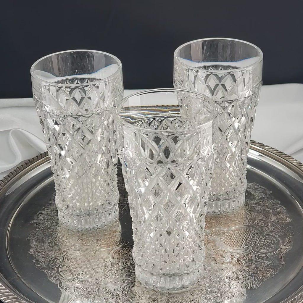 Vintage Crystal Highball Glasses - Regency by Christopher Stuart - Set Of 3